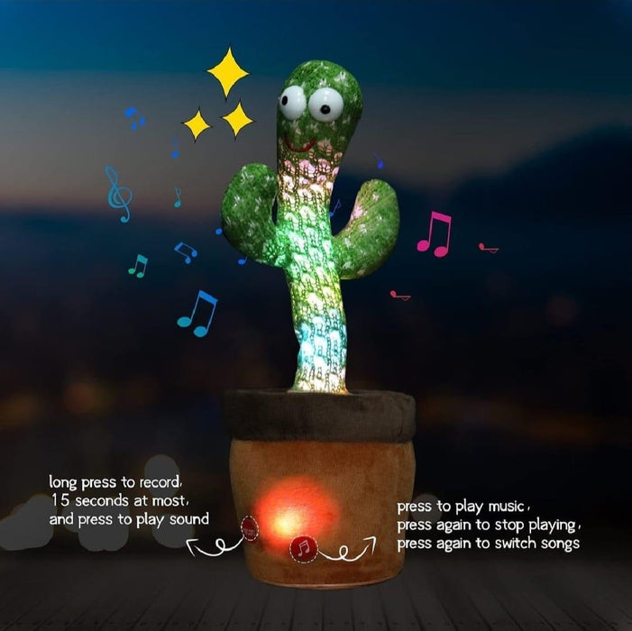 Electric Drive Dancing Cactus Toy for Boys & Girls - 1 Pc Plush Fun