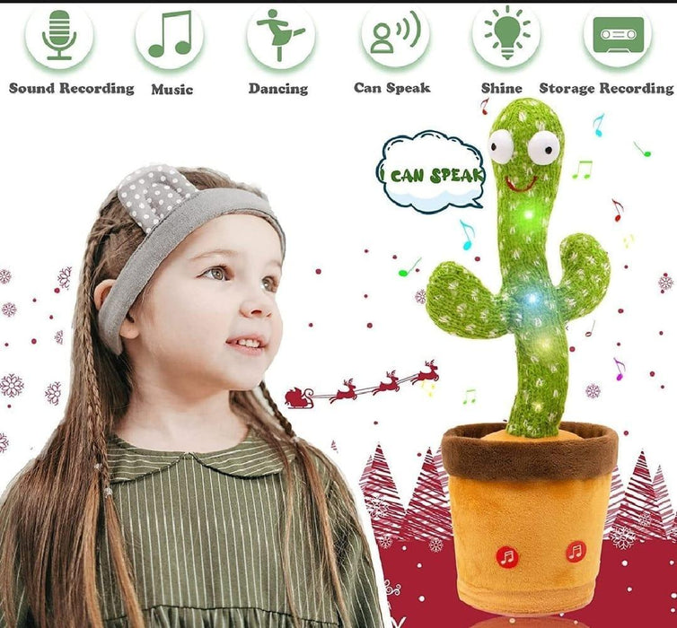Electric Drive Dancing Cactus Toy for Boys & Girls - 1 Pc Plush Fun