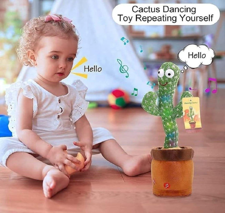 Electric Drive Dancing Cactus Toy for Boys & Girls - 1 Pc Plush Fun