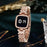 Sleek Women's Square Face Chain Strap Touch Digital Watch