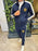 Men's Black Fleece Zipper Track Suit - 2 Pcs