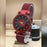 Stunning Women's Rose Gold Quartz Watch - 1 Pc Round Plain Strap