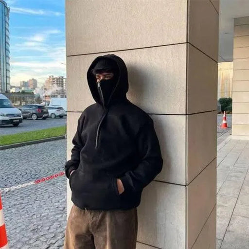 Men's Fleece Plain Zipper Hoodie