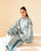 2 Pcs Women's Stitched Swiss Lawn Printed Co-Ord Set